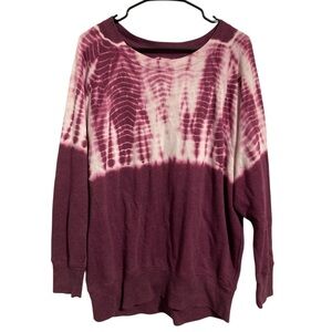 SO Women's Tie-Dye Sweatshirt - Purple and White